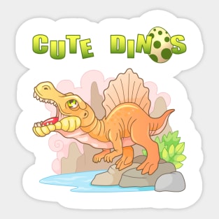 cute dinosaur spinosaurus Sticker